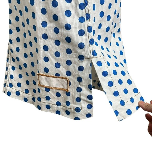 J.W. Anderson Polka Dot Denim Dress Women’s Size 4 Multicolor A-Line Shift - Picture 6 of 13